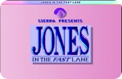 Jones In The Fast Lane Flash Game - Title