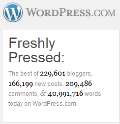 Wordpress Logo and Stats