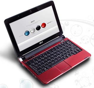 Acer Aspire One - 10 Inch Red Acer Aspire One Netbook - 10 inch Red